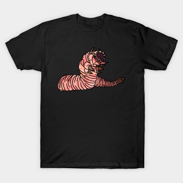 Giant Worm T-Shirt by ElviraDraat